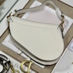 Christian Saddle Bag With Strap White For Women 10in/25.5cm