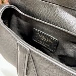 Christian Dior Mini Saddle Bag With Strap Black For Women 7.5in/19cm