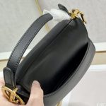 Christian Dior Mini Saddle Bag With Strap Black For Women 7.5in/19cm