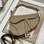 Christian Saddle Bag With Strap Brown For Women 10in/25.5cm
