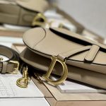 Christian Saddle Bag With Strap Brown For Women 10in/25.5cm