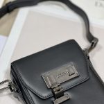Dior Saddle Vertical Pouch With Strap Beige/Black For Women 8.5in/22cm 2ADCA446YKS_H27E
