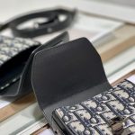 Dior Saddle Vertical Pouch With Strap Beige/Black For Women 8.5in/22cm 2ADCA446YKS_H27E