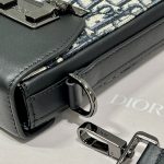 Dior Saddle Vertical Pouch With Strap Beige/Black For Women 8.5in/22cm 2ADCA446YKS_H27E