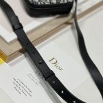 Dior Saddle Vertical Pouch With Strap Beige/Black For Women 8.5in/22cm 2ADCA446YKS_H27E