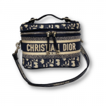 Dior Small Diortravel Vanity Case With Shoulder Strap Beige For Women 7.5in/18.5cm