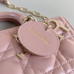 Christian Dior Small Lady D-Joy Bag Pink For Women 9in/22cm