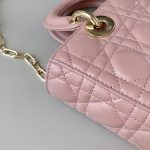 Christian Dior Small Lady D-Joy Bag Pink For Women 9in/22cm