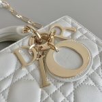 Christian Dior Small Lady D-Joy Bag White For Women 9in/22cm M0613ONGE_M030