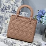 Dior Medium Lady Bag  Black/White/Beige/Grey For Women 9.5in/24cm M0565ONGE_M900