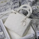 Dior Medium Lady Bag  Black/White/Beige/Grey For Women 9.5in/24cm M0565ONGE_M900