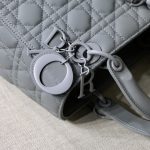 Dior Medium Lady Bag  Black/White/Beige/Grey For Women 9.5in/24cm M0565ONGE_M900