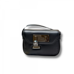 Dior Lock Messenger Pouch Black/Beige For Women 4.5in/11cm