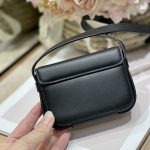 Dior Lock Messenger Pouch Black/Beige For Women 4.5in/11cm