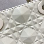 Christian Dior Mini Lady Bag White For Women 6.5in/17cm