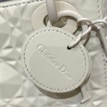 Christian Dior Mini Lady Bag White For Women 6.5in/17cm