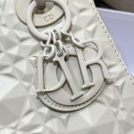 Christian Dior Mini Lady Bag White For Women 6.5in/17cm