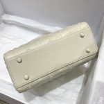 Christian Dior Mini Lady Bag White For Women 6.5in/17cm