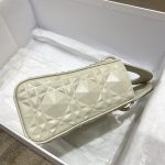 Christian Dior Mini Lady Bag White For Women 6.5in/17cm