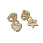 Dior Clair D Lune Earrings Gold For Women