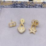 Dior Clair D Lune Earrings Gold For Women