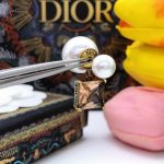 Dior Earrings Gold For Women