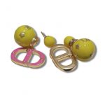 Dior Pearl CD Earrings Gold For Women