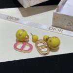 Dior Pearl CD Earrings Gold For Women