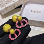 Dior Pearl CD Earrings Gold For Women