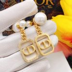 Dior Tribal Earrings Gold For Women