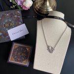 Dior Vintage Necklace Silver For Women