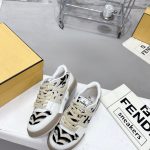 Fendi FD Fendi Match Low Tops Sneakers Black And White For Women