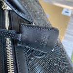 Gucci GG Embossed Duffle Bag Black For Men 17.5in/44.5cm 625768 1W3CN 1000