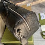 Gucci GG Embossed Duffle Bag Black For Men 17.5in/44.5cm 625768 1W3CN 1000