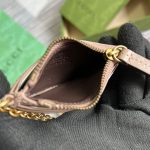 Gucci GG Marmont Keychain Wallet Beige For Women‎ 3.9 in/ 10 cm