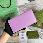 Gucci GG Marmont Zip Around Wallet Purple/ Blue For Women‎ 7.5 in/ 19 cm