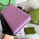 Gucci GG Marmont Zip Around Wallet Purple/ Blue For Women‎ 7.5 in/ 19 cm