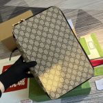 Gucci GG Large Packing Cube Supreme Canvas Beige/Grey For Men 13.2in/33.5cm ‎‎‎726669 KGD0N 4060