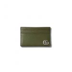Gucci GG Marmont Card Case Green For Men 4.2in/11cm ‎‎‎657588 DJ20F 3352