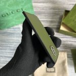 Gucci GG Marmont Card Case Green For Men 4.2in/11cm ‎‎‎657588 DJ20F 3352
