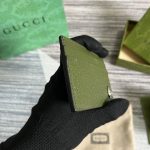 Gucci GG Marmont Card Case Green For Men 4.2in/11cm ‎‎‎657588 DJ20F 3352