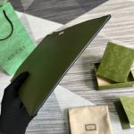 Gucci GG Marmont Pouch Green For Men 12in/30.5cm 475317 DJ20F 3352