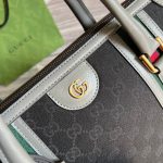 Gucci Large Bauletto Top Handle Bag With Double G White/Grey For Men 15.7in/40cm