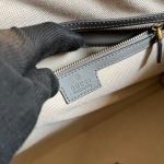Gucci Large Bauletto Top Handle Bag With Double G Grey/Brown For Men 15.7in/40cm