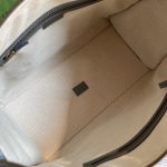 Gucci Large Bauletto Top Handle Bag With Double G Grey/Brown For Men 15.7in/40cm
