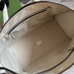 Gucci Large Bauletto Top Handle Bag With Double G White/Grey For Men 15.7in/40cm