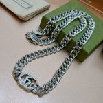 Gucci Necklace Chain Silver For Women