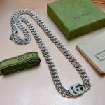 Gucci Necklace Chain Silver For Women