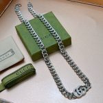 Gucci Necklace Chain Silver For Women