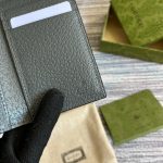 Gucci Ophidia Card Case Supreme Canvas Grey For Men 4.7in/12cm ‎‎734943 UULBN 1244